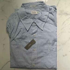 J Crew / Secret Wash cotton poplin shirt in stripe